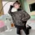 Водолазка для девочек с леопардовым принтом, свободный свитер в Корейском стиле, одежда для детей 6, 8, 10, 12, 13 лет, Осень-зима - изображение