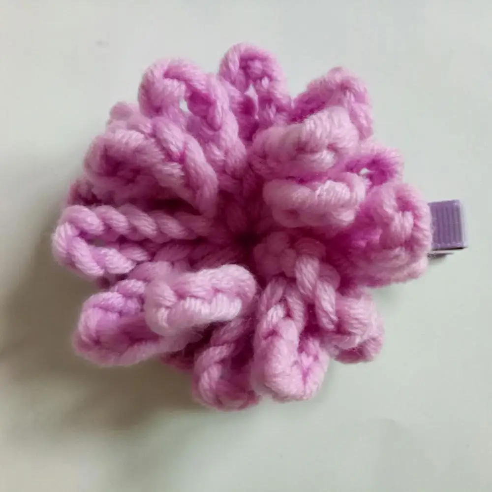 1 шт. вязаные крючком шерстяные цветы для девочек заколки волос детский
