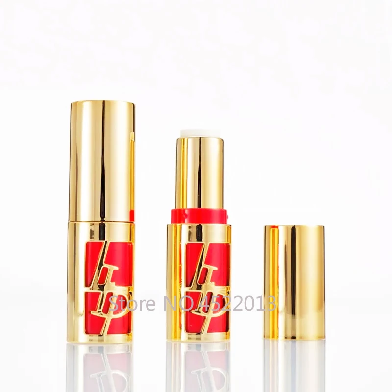 

10/30/50pcs Gold Red Lip Empty Lipstick Tube 12.1mm DIY Lip Balm Container Refillable Lipstick Shell Packaging Makeup Cosmetics