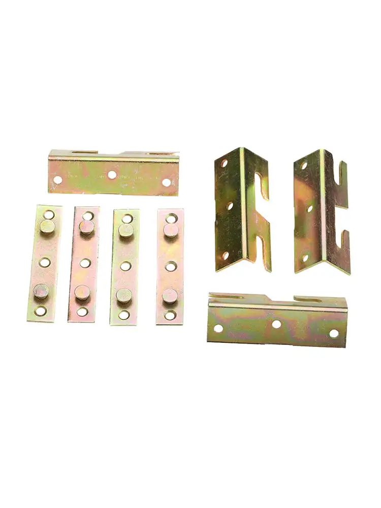 4 шт. Железные Фитинги соединители для деревянных кроватей скобы петель кровати