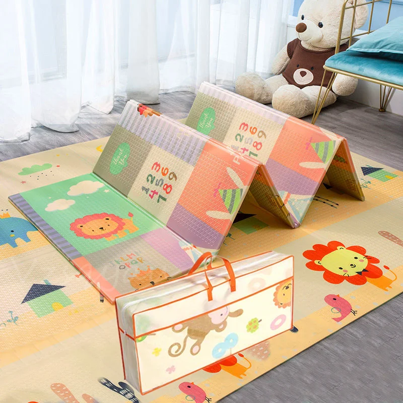 

200x180x1cm Thick Foldable Baby Play Mat XPE Child Carpet Climbing Road Pad Foam Pad Environmental Tasteless Game Blanket Toys