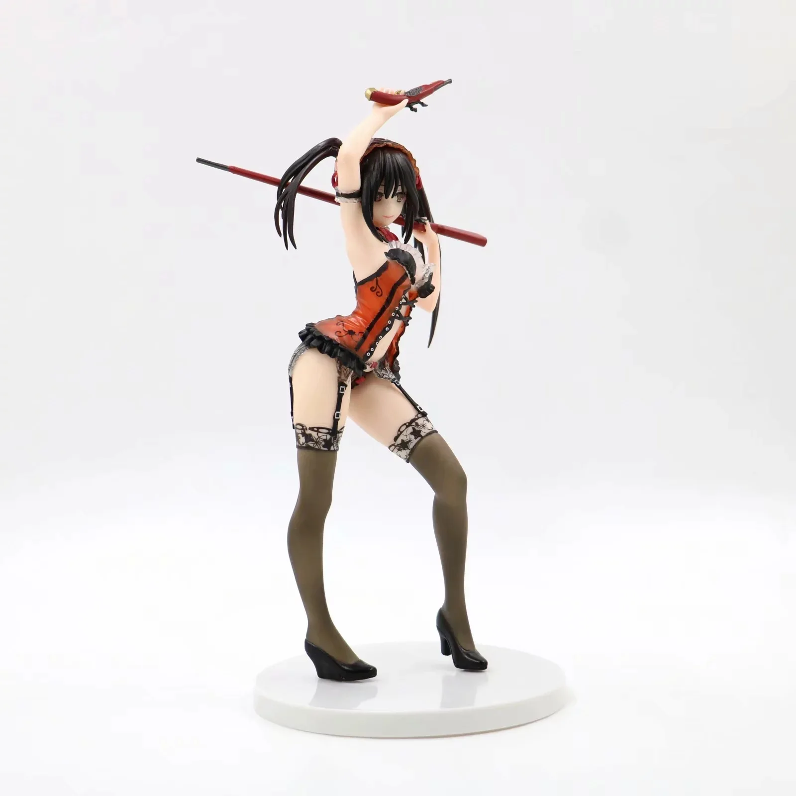 

25cm Date A Live Nightmare Tokisaki Kurumi Adult Anime Figure Fantasia 30th Anniversary Tsunako Sexy Girl Action Figures Toys