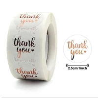 thank you hot stamping sticker buy commercial decorative flower label sealing sticker candy gift box round sticker wedding