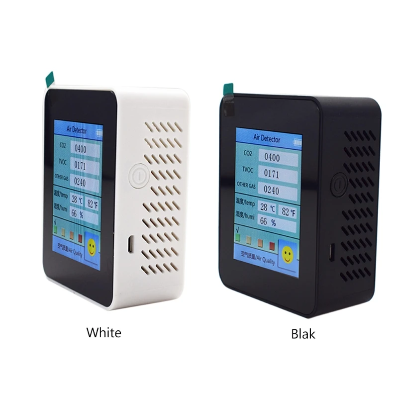 

CO2 Detector Household Air Quality TVOC CO2 Meter Temperature Humidity Monitor