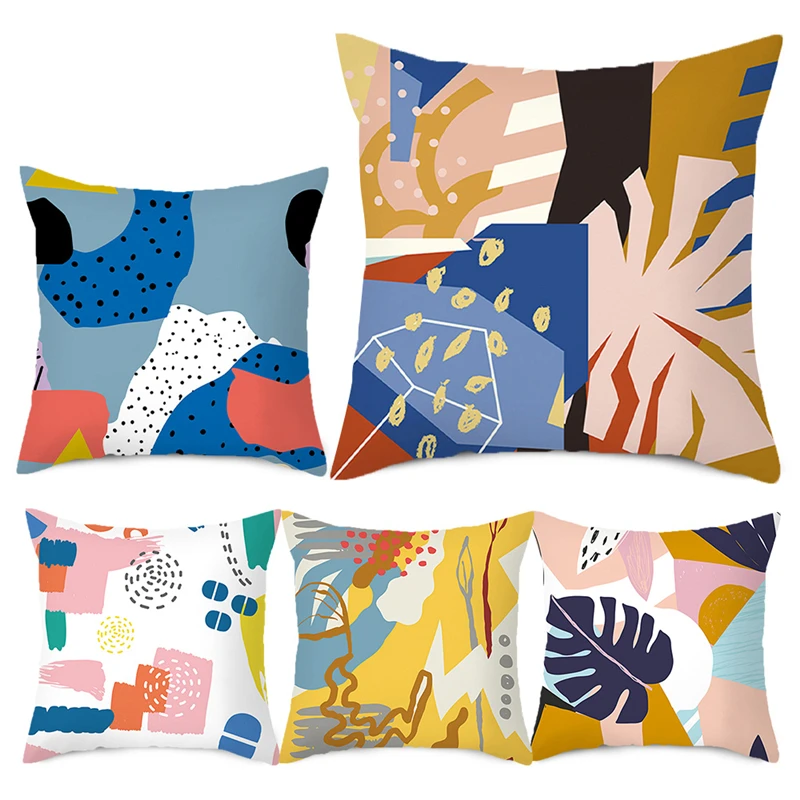 Наволочки Fuwatacchi с абстрактным рисунком листья дерева животные фото наволочки