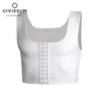 CIVISSUM, новый мужской корсет, колготки, грудь, тянущийся назад, тонкий, дышащий