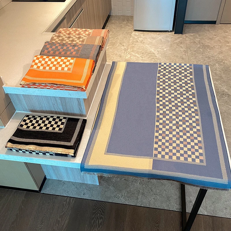 

Wool Scarf Women Luxury Brand Winter Scarf Thicken Warm Scarves Winter Female Solid Color Wrap Pashmina Cashmere Wool Scarfs