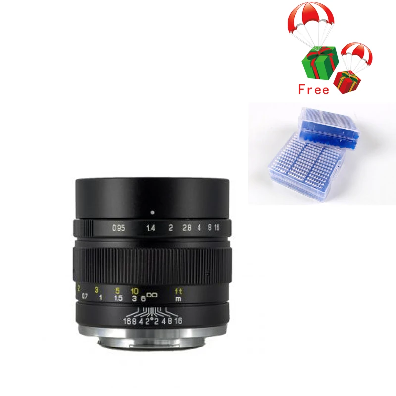 Объектив Mitakon Zhongyi 35 мм f/0,95 Mark II для Fujifilm X Pro2 XT30 XT3 Canon EF-M EOS M M5 M50 M6 sony E A6500