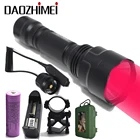 Тактический светодиодный фонарь XML T6 R5, красныйзеленыйбелый, 1000 лм, 1 режим, для кемпинга, охоты, светильник + дистанционный переключатель