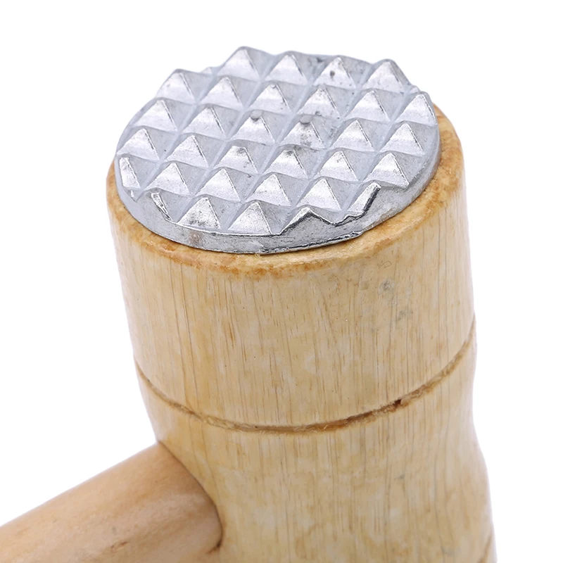 

1PC Practical Wooden Double-Sided Creative Knocking Hammer For Steak Tender Meat Tools Cookware Kitchen Accessories