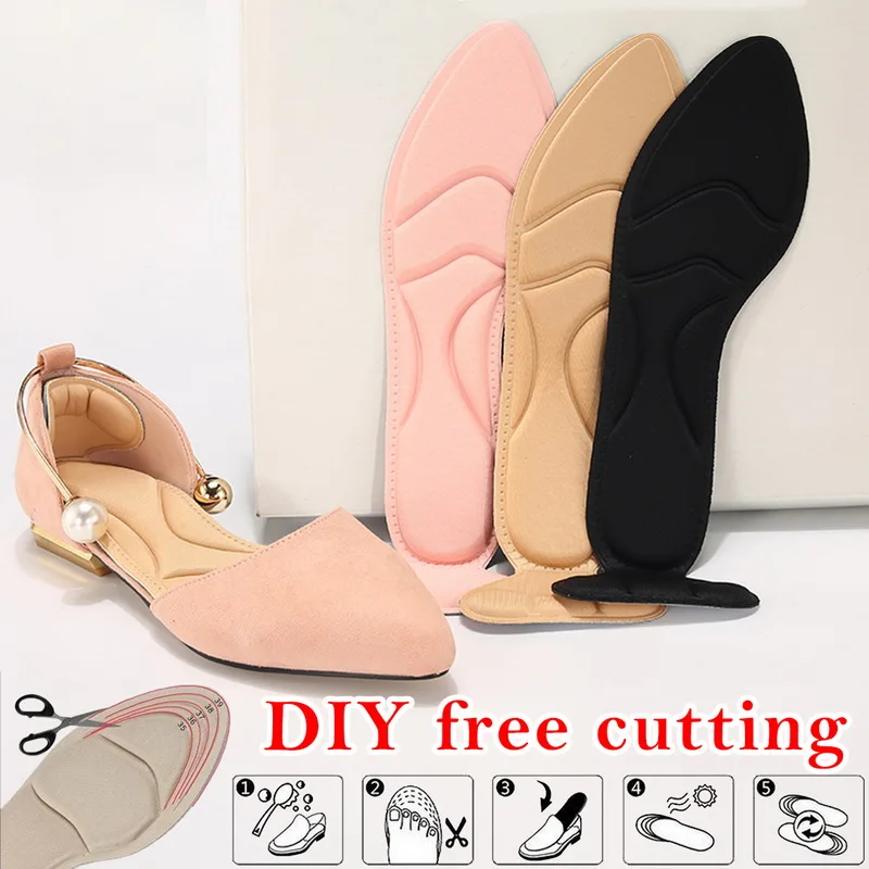 

1 Pair Women Heel Protector Insole Pad Breathable Anti-slip Inserts High Heel Insert Pad Foot Tailored Accessories Pedicure Tool