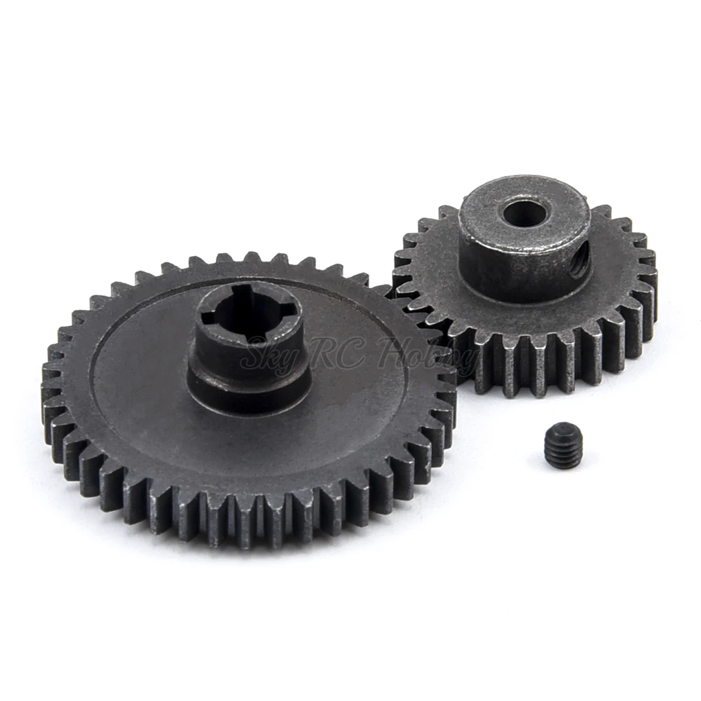 Металл Diff основной Шестерни 42T + мотор 27T для RC 1/18 1:8 WLtoys A959 B A969 A979 K929 автомобиль