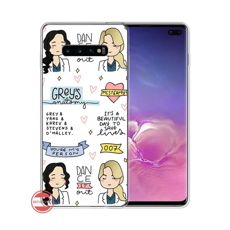 

Greys anatomy Phone Case For Samsung Galaxy S5 S6 S7 S8 S9 S10 S10e S20 edge plus lite
