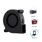 Охлаждающий Турбовентилятор 5015 12 В 24 В, бесщеточный экструдер, вентилятор постоянного тока 50x50x15 мм, черный пластиковый вентилятор для 3D-принтера Reprap