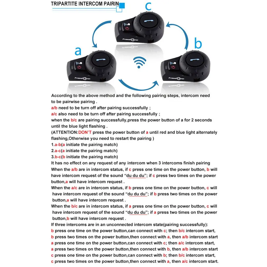 

Motorcycle Helmet Walkie Talkie Headset Helmet Wireless Headset Headphones Helmet Walkie Talkie System 500M