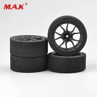 4pcsset 12mm hex foam tire and wheel rims fit 110 scale hsp hpi rc rally racing on road car accessories