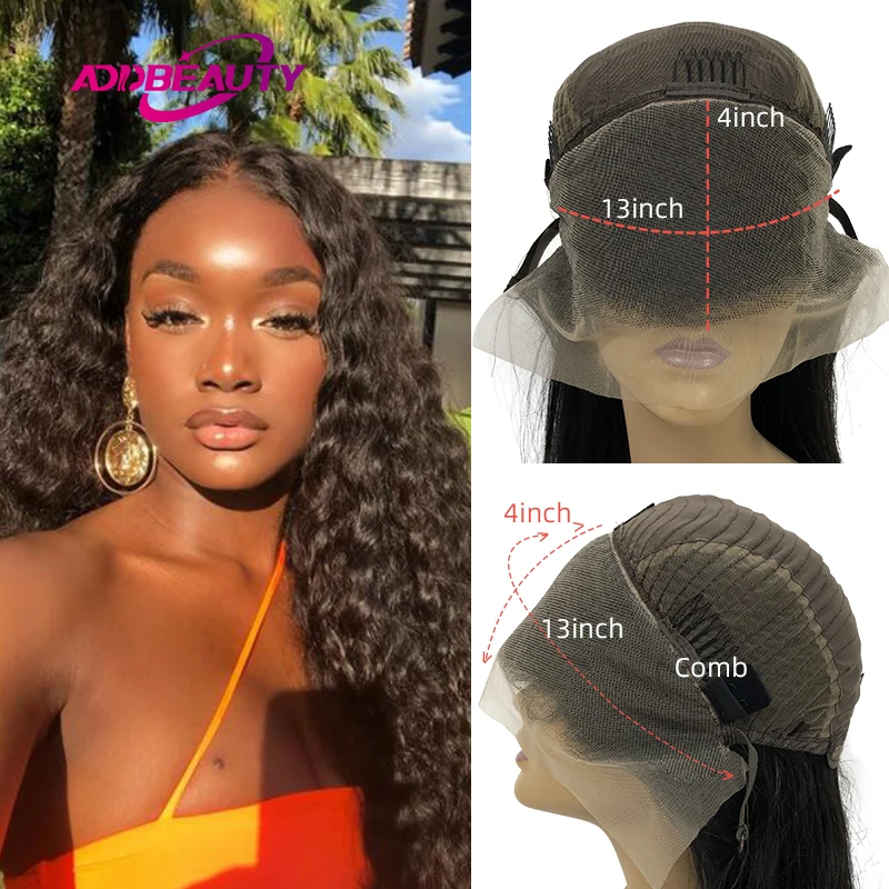 

Natural Wave Human Virgin Hair Wig 4x4 5x5 HD Transparent Lace Closure Wigs 13x4 Frontal Wig Natural Color Pre Plucked Hairline