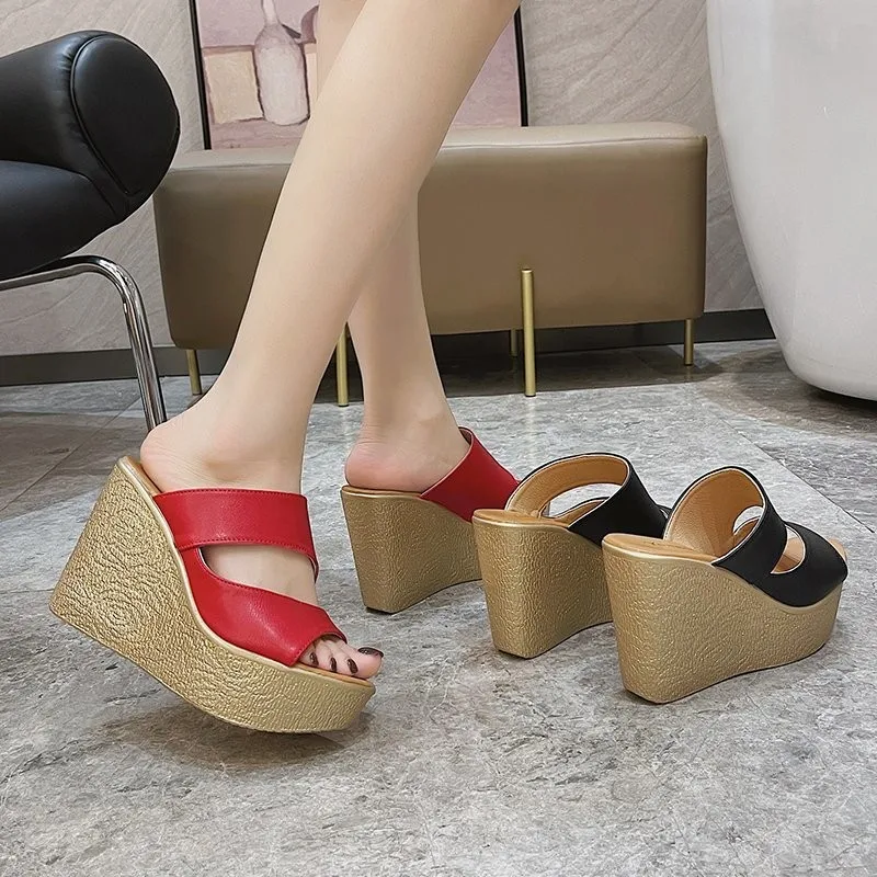 

2021 High Heels Women Shoes Summer Platform Fashion Footwear Wedges Heel Sandal