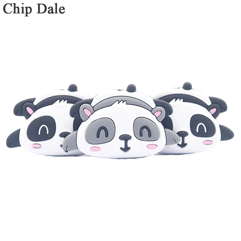 5 шт. силиконовые бусины в виде панды|Детские прорезыватели| |