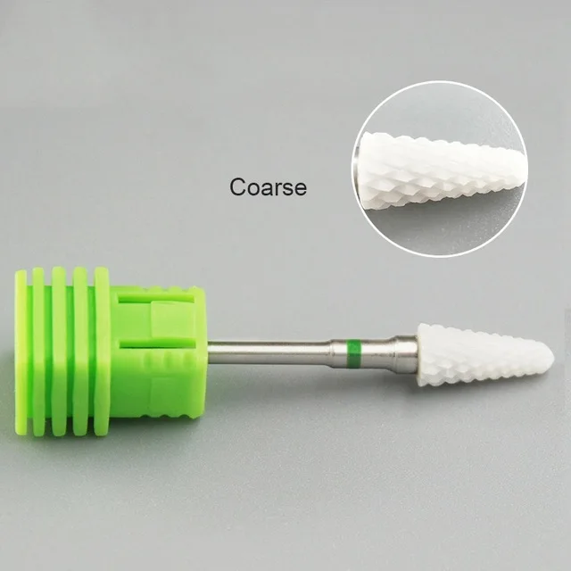 C Керамическая зубчатая Шлифовальная головка для полировки ногтей инструмент для маникюра инструменты для резьбы ногтей сверло для ногтей - Color: C