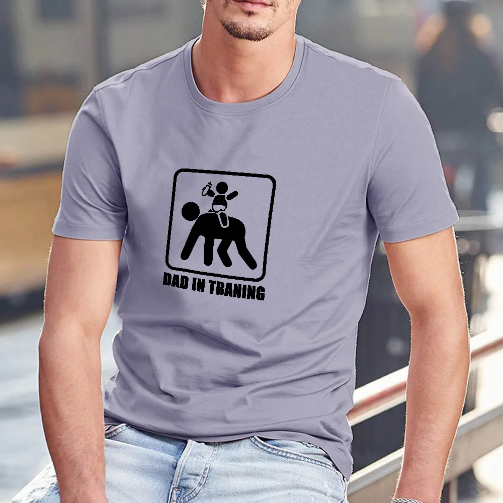 

Summer Casual Fishon Print Funny T Shirt Men Dad In Traning Daily Basic O Neck Short Sleeve Hip Hop Streetwear Graphic T Shirts