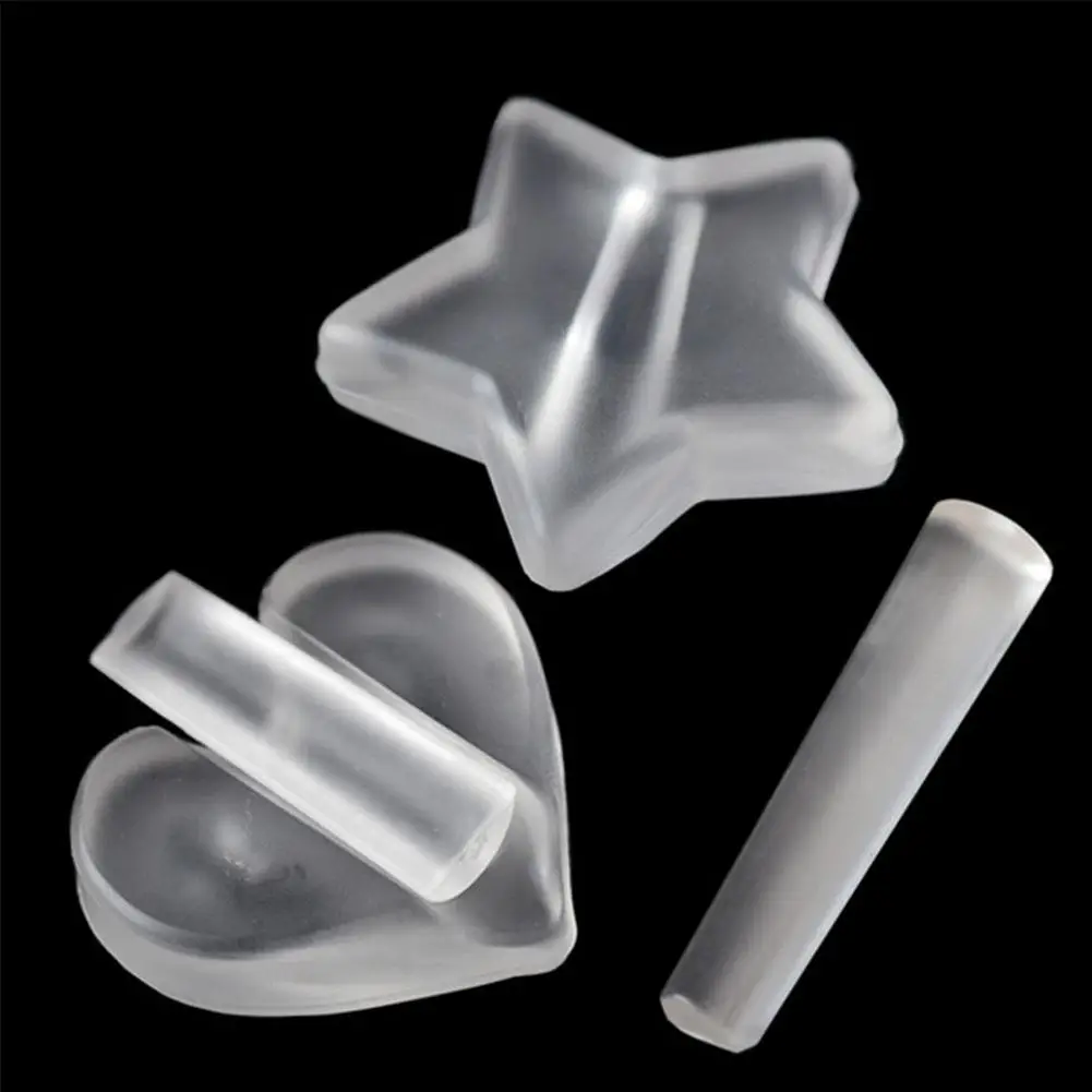 Лидер продаж прозрачная пресс-форма в форме сердца форма для дизайна ногтей