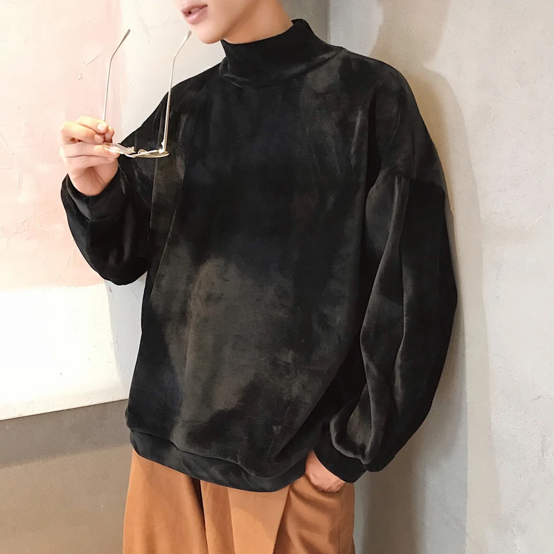 

Hoodies Men Solid Velvet Long Sleeves Sweatshirts Mens Streetwear New Spring Autumn Fashion Hoodie Casual Pullover
