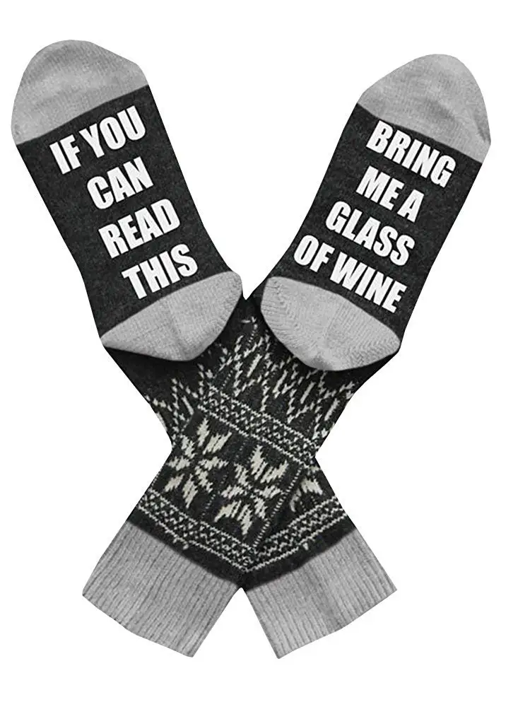 Уникальные забавные парные носки Nature 1 пара стильные винные если вы можете