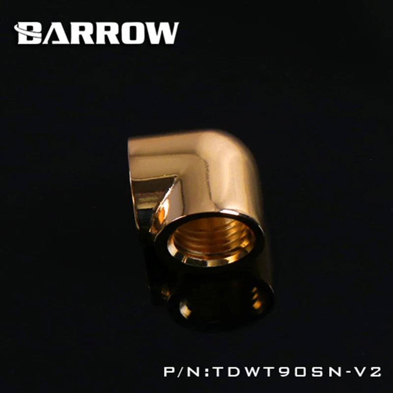 Барроу TDWT90SN-V2 двойной внутренний G1/4 ''резьба 90 градусов фитинг адаптер водные