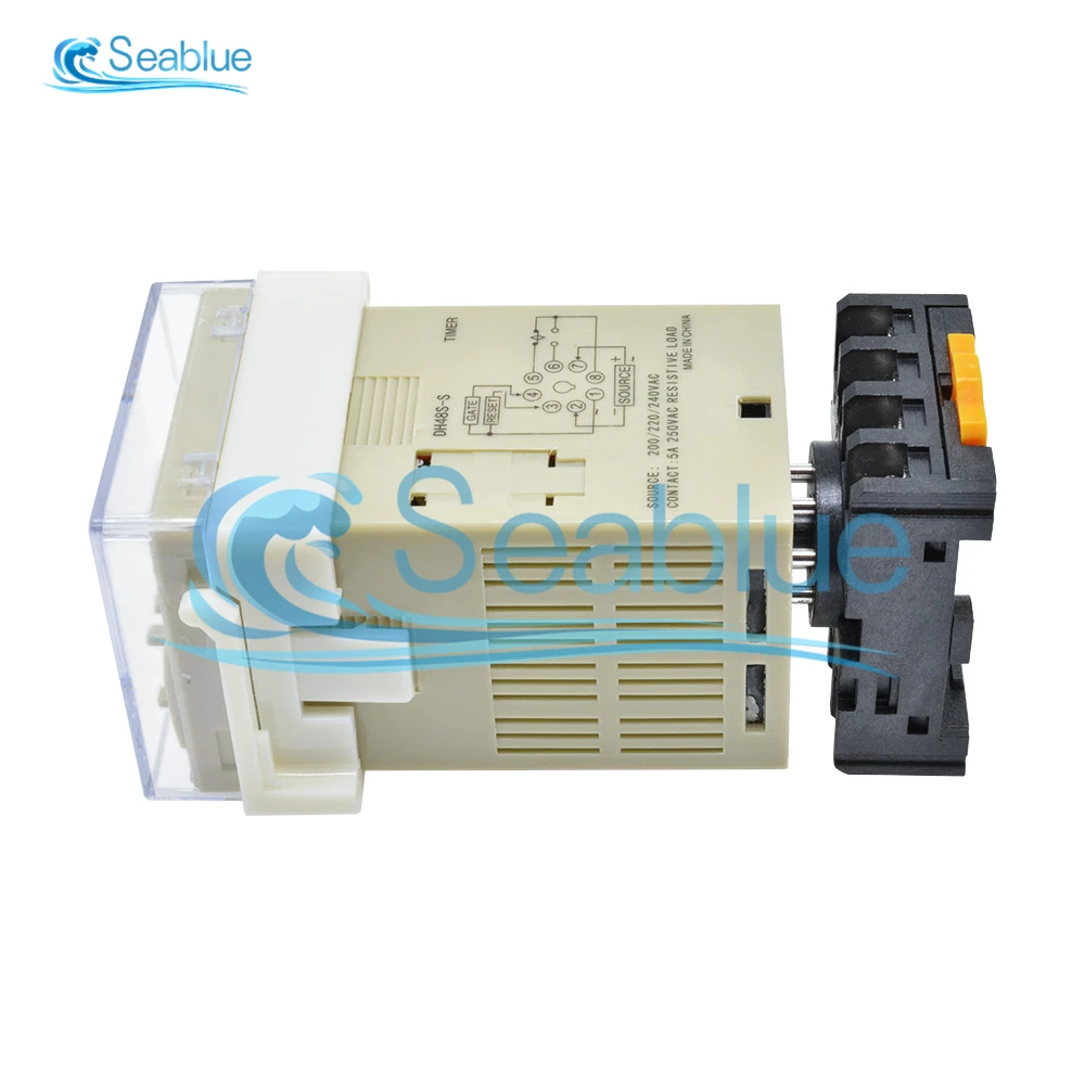 Программируемый Цифровой Реле времени 12 В 24 110 переменного тока 220 DH48S-S в 0 1 с 9 9-99 1-9