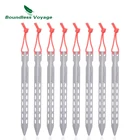 Титановые колышки Boundless Voyage, V-образные колышки для палатки для кемпинга, портативные Титановые Гвозди