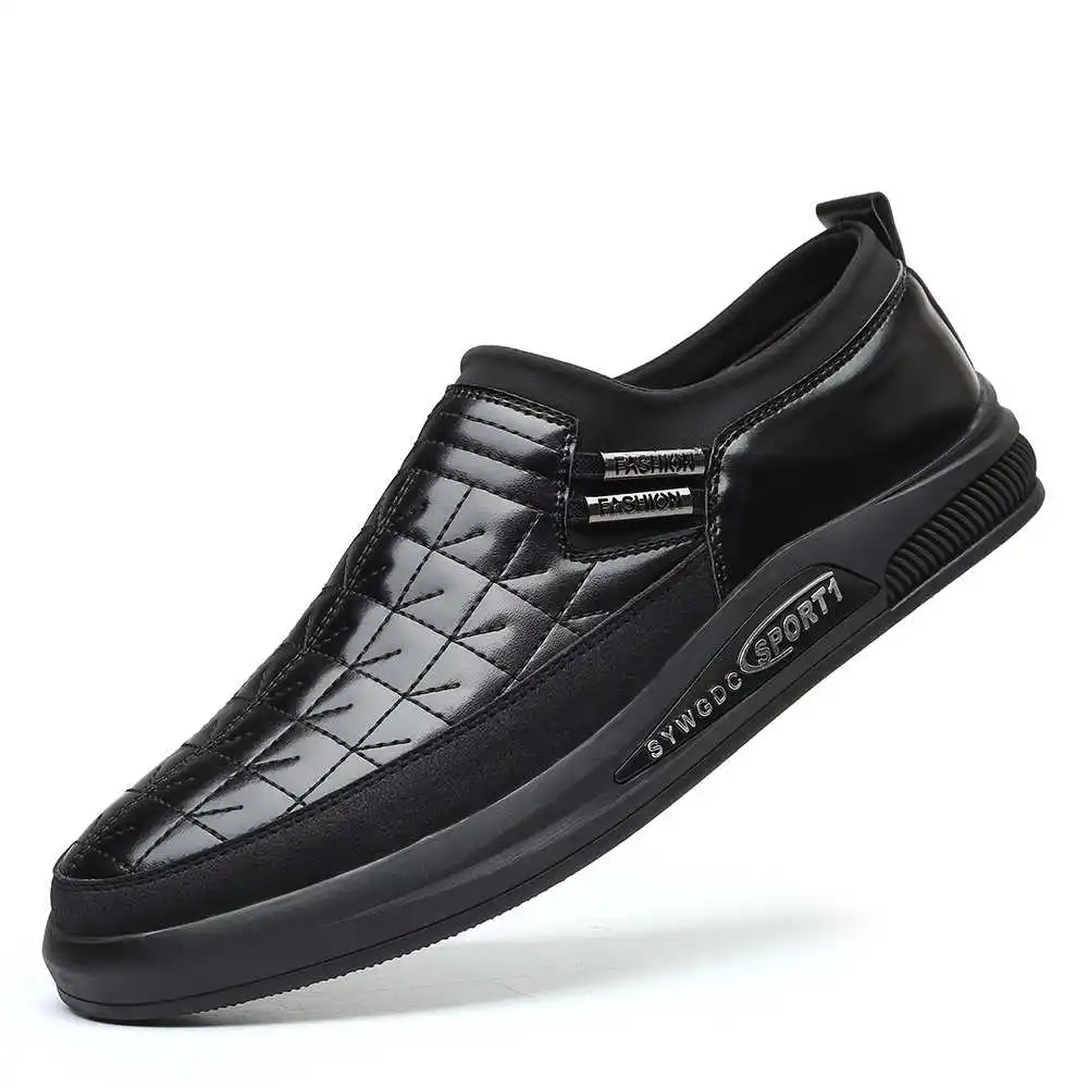 

Men Shoes Men Sneakers Leather Mens Casual Shoes Man Black Business Formal Shoes Male Footwear Big Size 48