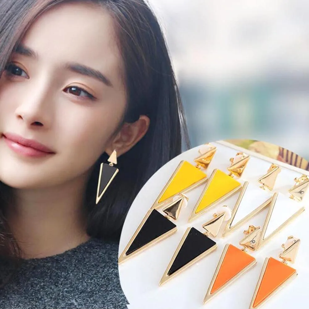 Бренд Grace Jun, хит продаж, геометрические клипсы, серьги без пирсинга для женщин, вечерние, свадебные, элегантные, золотого цвета, запонки, серьги, клипсы для ушей, Новинка