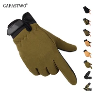 2021 hot sale mens tactical gloves unisex half finger full finger windproof non slip outdoor sports velcro military gloves