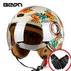 Мотоциклетный шлем BEON, всесезонный шлем для мотокросса с открытым лицом, гоночный шлем для внедорожника 34