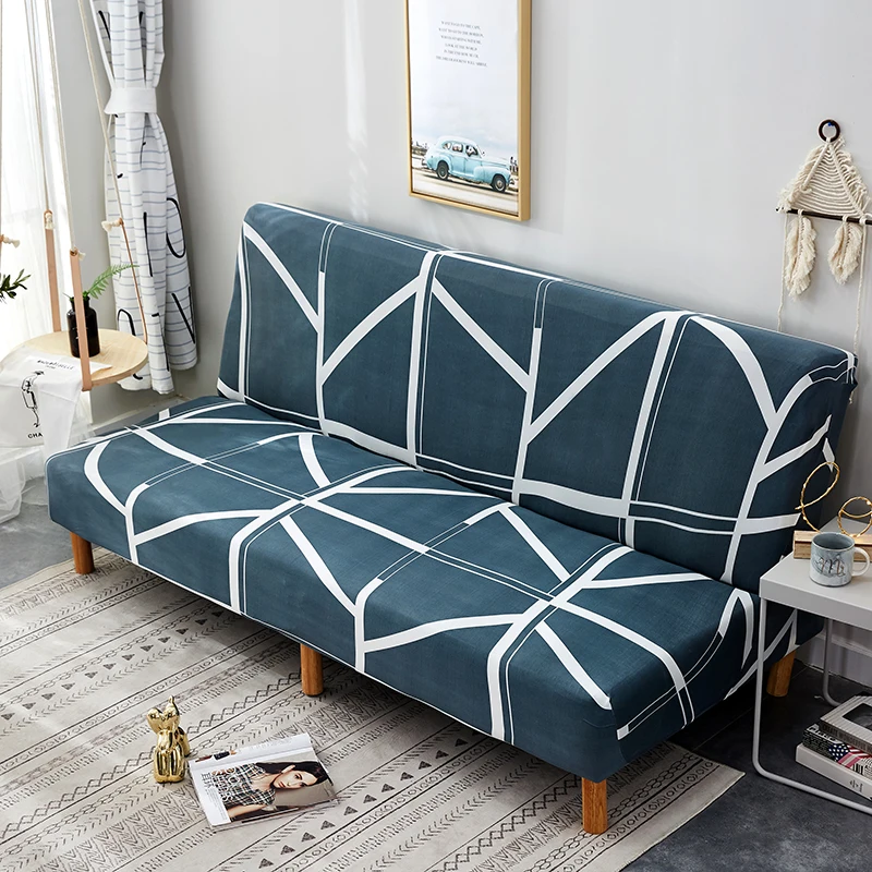 Полноразмерный складной чехол для дивана покрывало кровати без подлокотников
