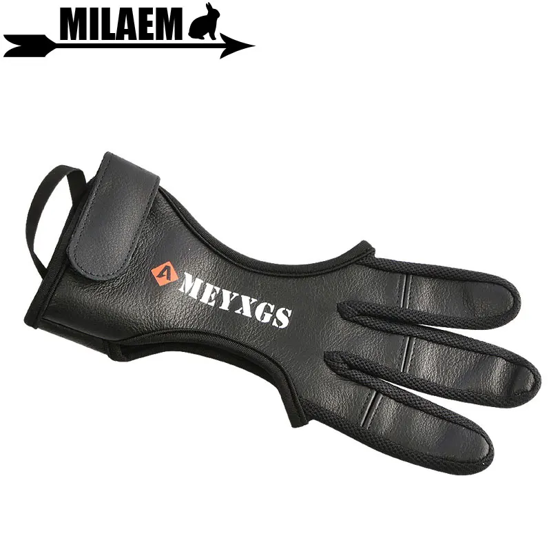 Защитная перчатка из оленьей кожи с 3 пальцами для стрельбы лука|Дартс| |