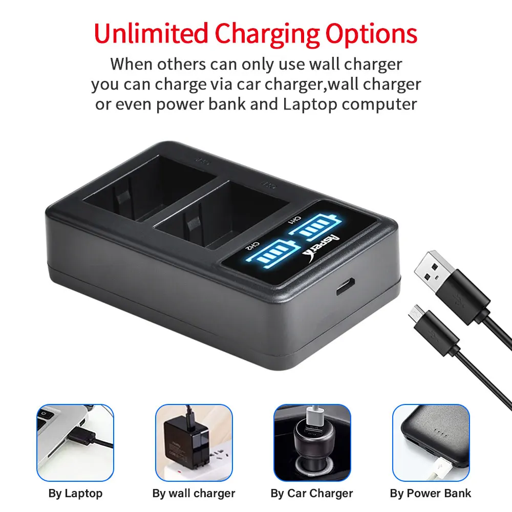 Зарядное устройство LPE10 LP-E10 для Canon LP E10 Battery EOS 1300D 1100D 4000D 2000D 3000D 1200D Rebel T5 T6 T7 T100 T3