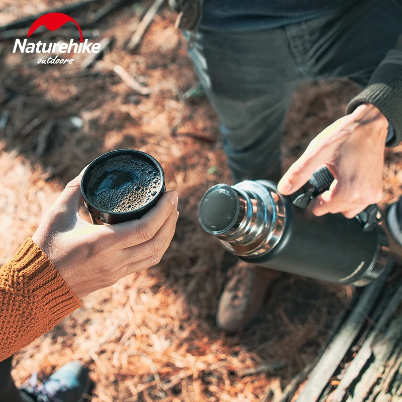 Naturehike 1.2L наружная двухслойная Вакуумная бутылка из нержавеющей стали спортивные