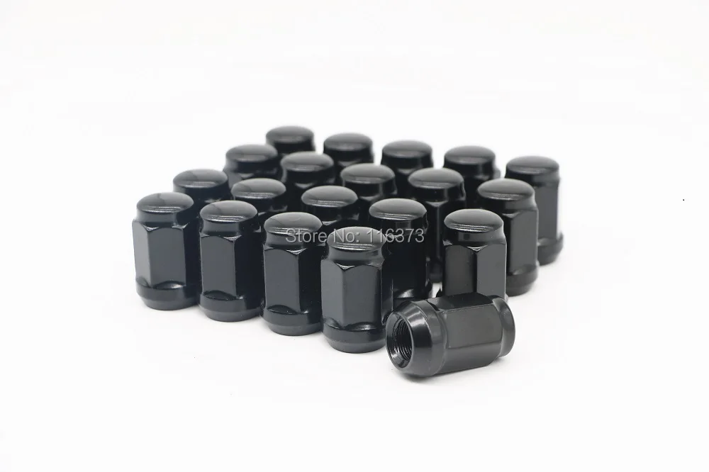 

New 1/2x20 lug nuts Chrome/Red/Black Acorn Bulge wheel nut Set of 20 lugnuts closed end for 1994-2001 Dodge Ram 1500