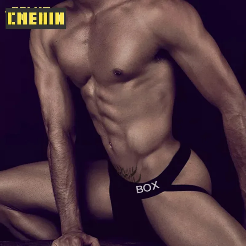 

CMENIN 1Pcs Cotton Threadwork Hip Raise Men Underwear Thong Men Jockstraps Ins Style Jockstrap Mens Thongs G strings OR6603