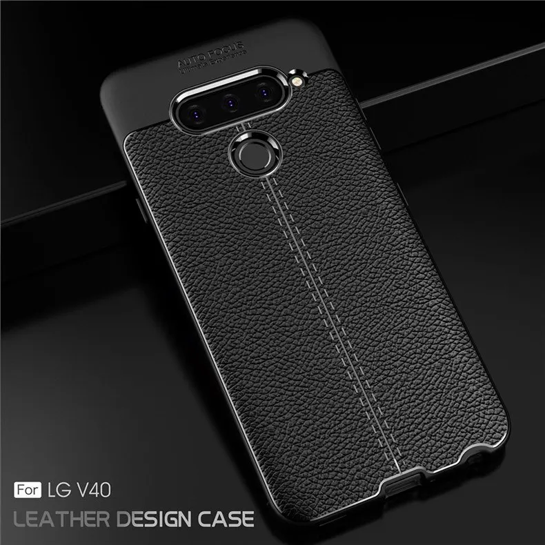 Luxury TPU Case for LG G7 G6 Plus V50 V40 ThinQ V30 V30S Leather Silicone Shockproof Cover LGV50 |