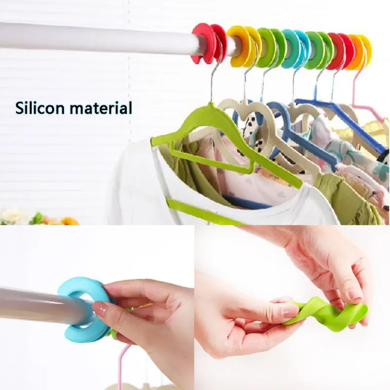 10 шт. вешалка для одежды разделители шкафа органайзер ветрозащитный крючок