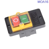 on off water proof push button switch 10a 250v 380v waterproof push button for cutting machine bench drill switch plastic motor