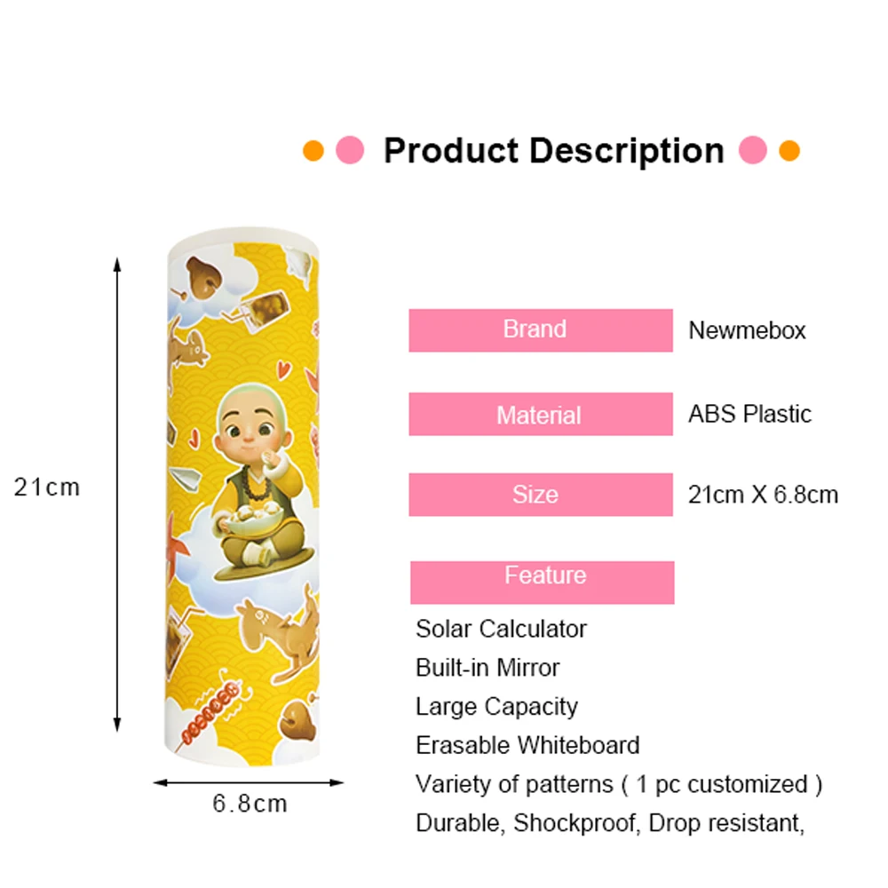 Стильный Креативный цилиндрический чехол для карандашей Happy Boy коробка ручек как