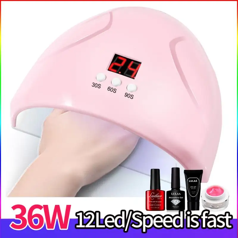 

7 Colos 36W LED Nails Lamp Nail Dryer Machine Intelligent Induction Portable Phototherapy Lamp For Drying UV Nails Gel Polish