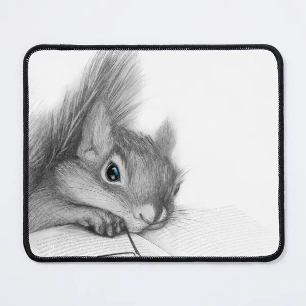 

Reader Squirrel Mouse Pad Mat Mens Printing Gaming Mousepad PC Computer Carpet Gamer Play Anime Table Keyboard Desk