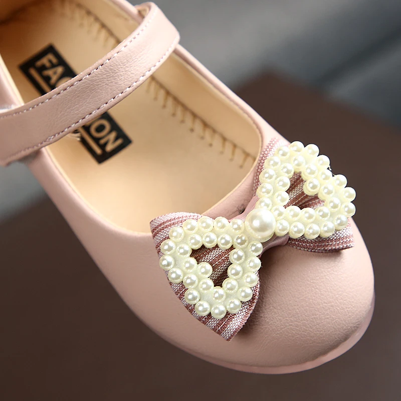 

Fashion Baby Shoes pearl Bow-knot Cute Princess First Walker Toddler Shoes