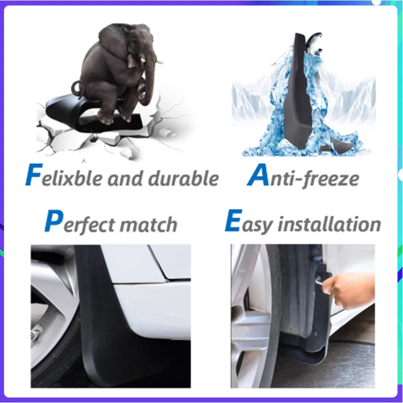 4 PCS Car Mud Flaps for Subaru Forester SJ 2014~2018 2015 2016 2017 Mudguard Splash Guards Fender Mudflaps Auto Accessories | Автомобили и