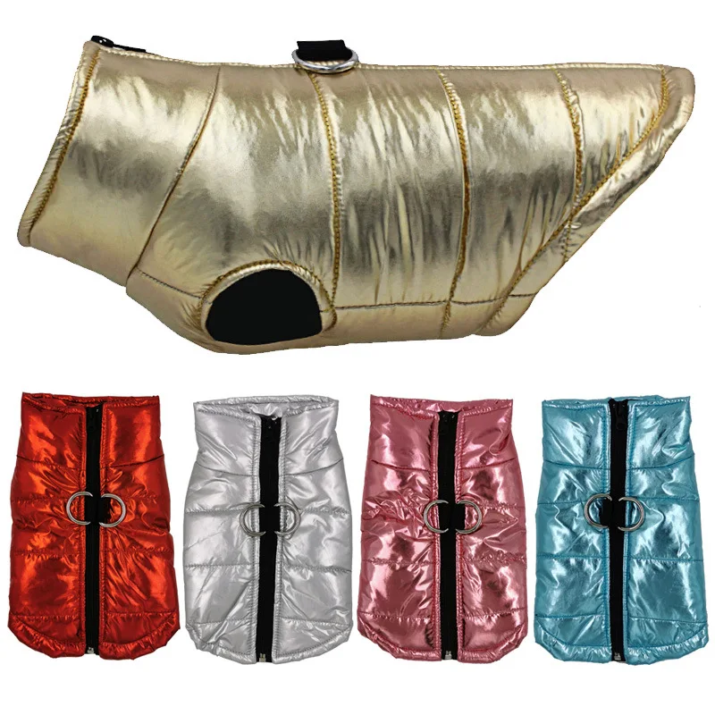 

MC Star Pet Dog Clothes Winter Fleece Dog Cotton Vest Outdoor Waterproof Dog Yorkies French Bulldog Jacket Ski Wear Cotton Coat